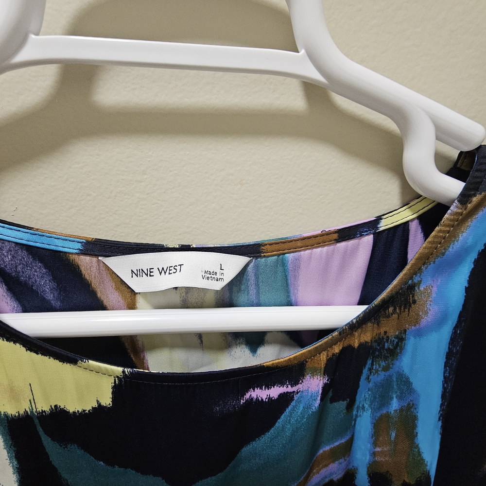 Nine West Multicolor Abstract Blouse - Picture 4 of 4